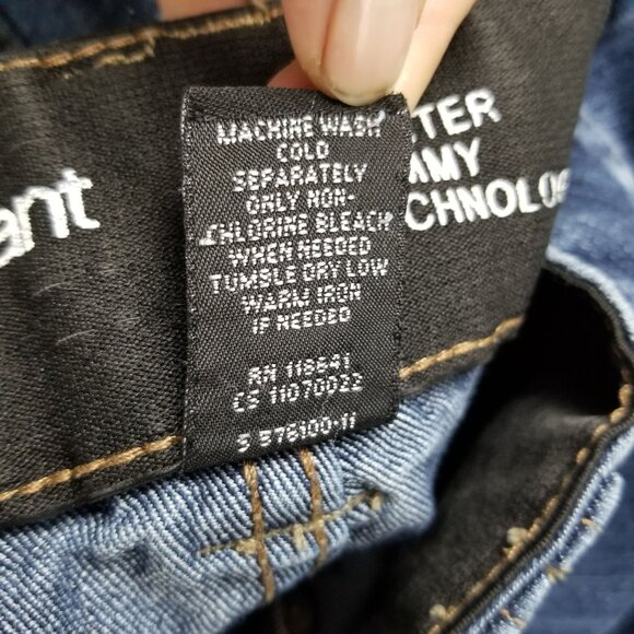 Lane Bryant Jeans Womens 22 Plus Blue Stretch Straight Leg Denim*Altered* - Picture 12 of 14